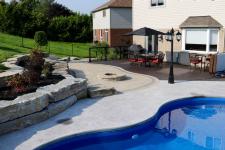 Inground Pools - Retaining Walls: Armour stone - Image: 265