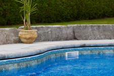 Inground Pools - Retaining Walls: Armour stone - Image: 267